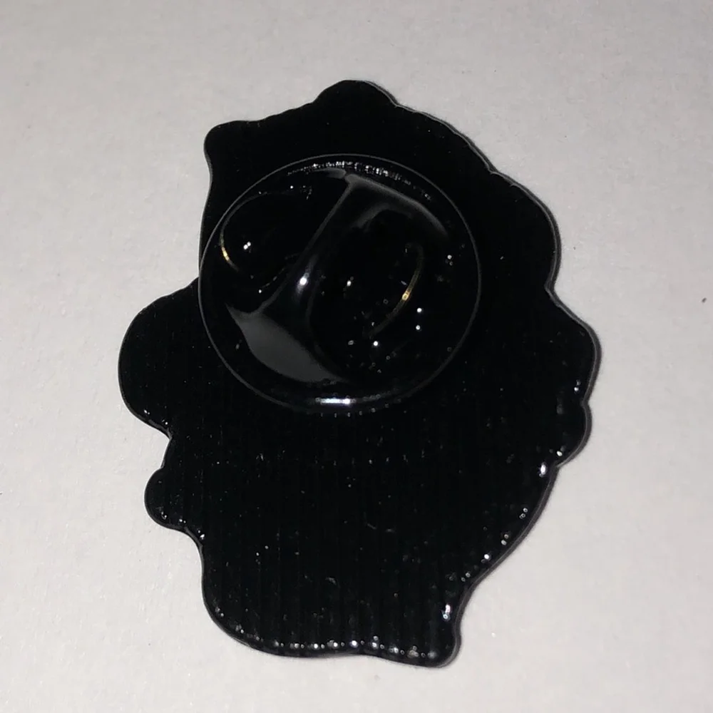 White Grumpy Bear Funky Y2K Retro Boho Scatter Pin